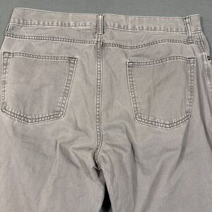 Old Navy Mens Jeans Gray 36x32 Straight Built in Tough Denim 100% Cotton